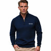 Ribbed Quarter Zip Knit Sweater