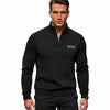 Ribbed Quarter Zip Knit Sweater