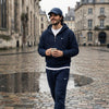 Waffle Quarter-Zip Hoodie Set